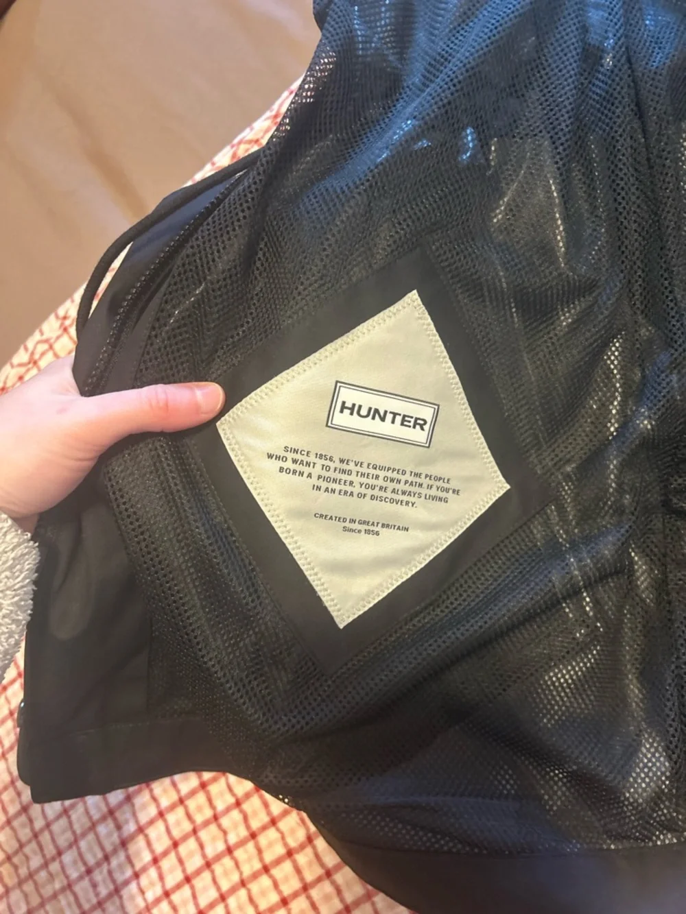 Hunter Black Hooded Trench Coat - Picture 2 of 5